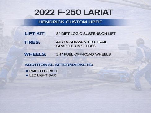 Used 2022 Ford F250 Lariat w/ Black Appearance Package image 3