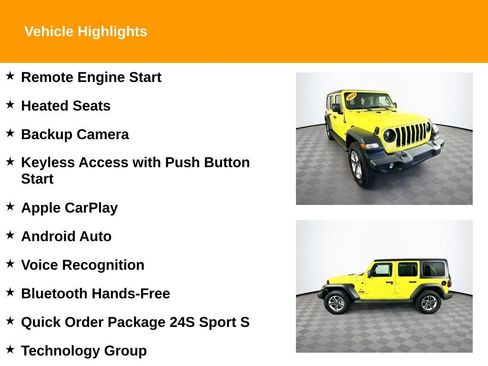 Used 2022 Jeep Wrangler Unlimited Sport AWD/4WD image 2