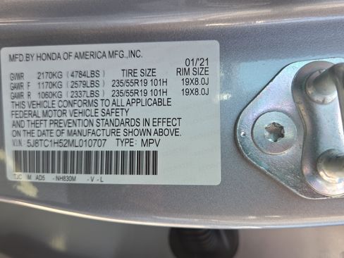 Certified 2021 Acura RDX FWD w/ Technology Package image 22