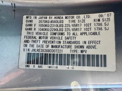 Used 2008 Honda CR-V LX image 11