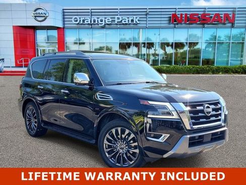 Used 2023 Nissan Armada Platinum w/ Captain's Chairs Package AWD/4WD image 1