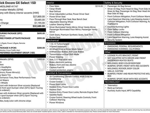 Used 2022 Buick Encore GX Select w/ Sport Touring Package image 4