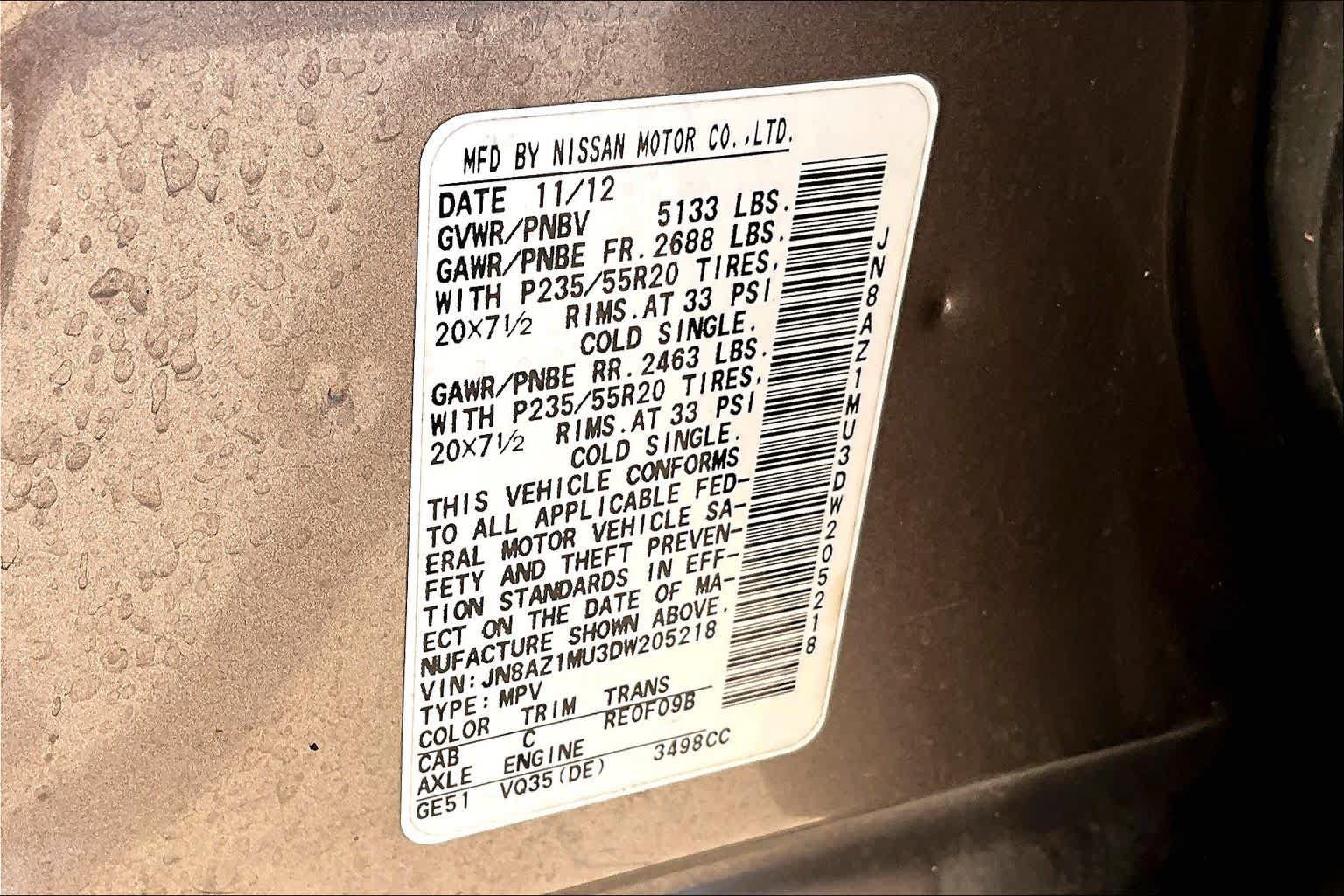Used 2013 Nissan Murano LE w/ Platinum Pkg FWD image 28