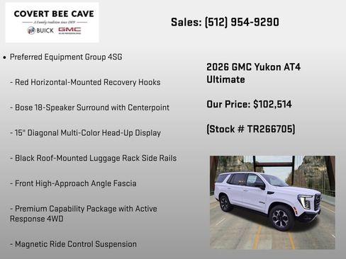 New 2026 GMC Yukon AT4 Ultimate AWD/4WD image 24