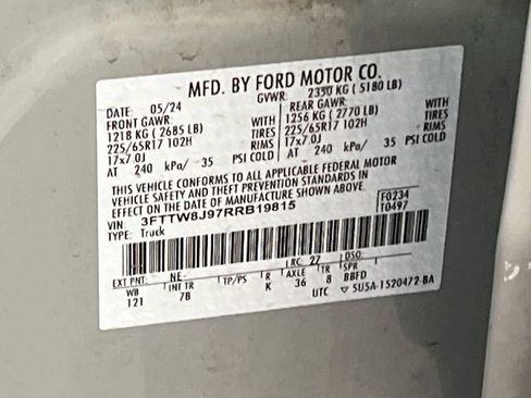 Used 2024 Ford Maverick XLT w/ Equipment Group 300A Standard AWD/4WD image 30