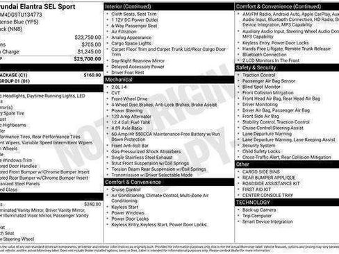 New 2026 Hyundai Elantra Sport w/ Cargo Package image 28