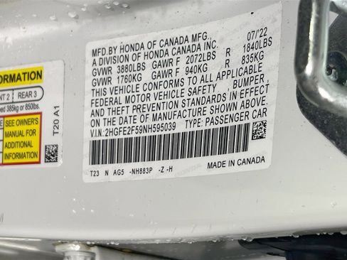 Used 2022 Honda Civic Sport image 29