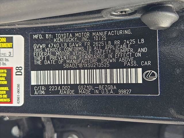 Used 2025 Lexus ES 350 w/ Premium Package FWD image 25