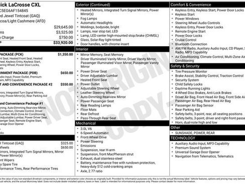 Used 2010 Buick LaCrosse CXL w/ Luxury Package FWD image 40