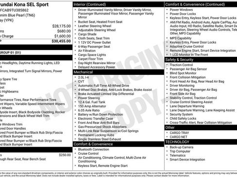 New 2026 Hyundai Kona SEL Sport image 3