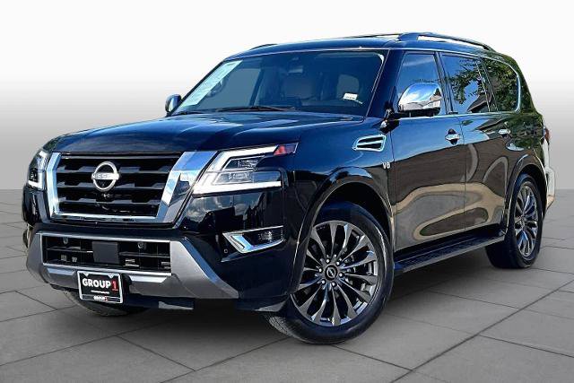 Certified 2022 Nissan Armada Platinum w/ Captain's Chairs Package RWD image 1