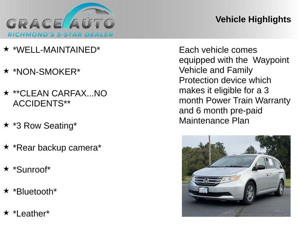 Used 2012 Honda Odyssey EX-L image 2