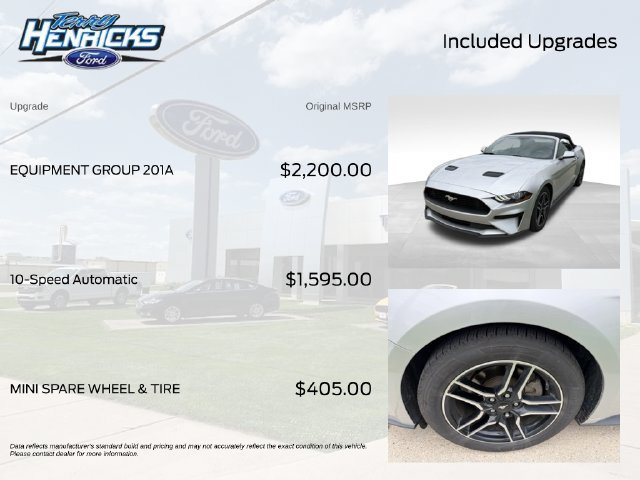 Used 2018 Ford Mustang Premium w/ Equipment Group 201A RWD image 8