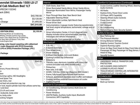 Used 2019 Chevrolet Silverado 1500 LT w/ All Star Edition AWD/4WD image 3