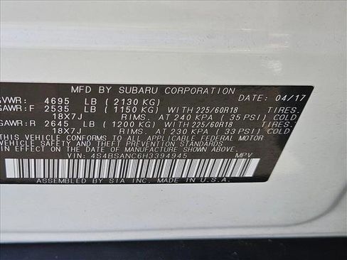 Used 2017 Subaru Outback 2.5i Limited image 25