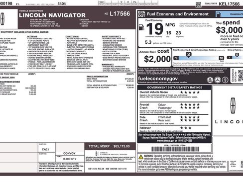 Used 2019 Lincoln Navigator Select w/ Technology Package RWD image 2