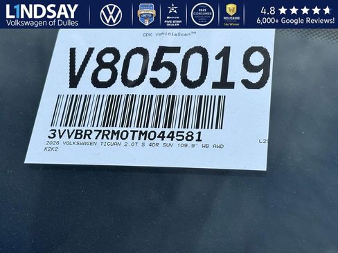 New 2026 Volkswagen Tiguan S image 21