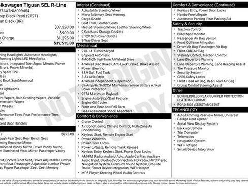 Used 2022 Volkswagen Tiguan SEL R-Line image 9
