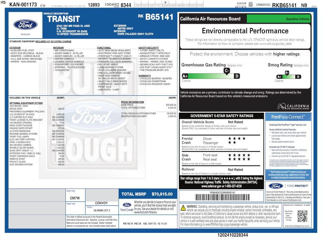 Used 2024 Ford Transit 350 XL AWD/4WD image 4