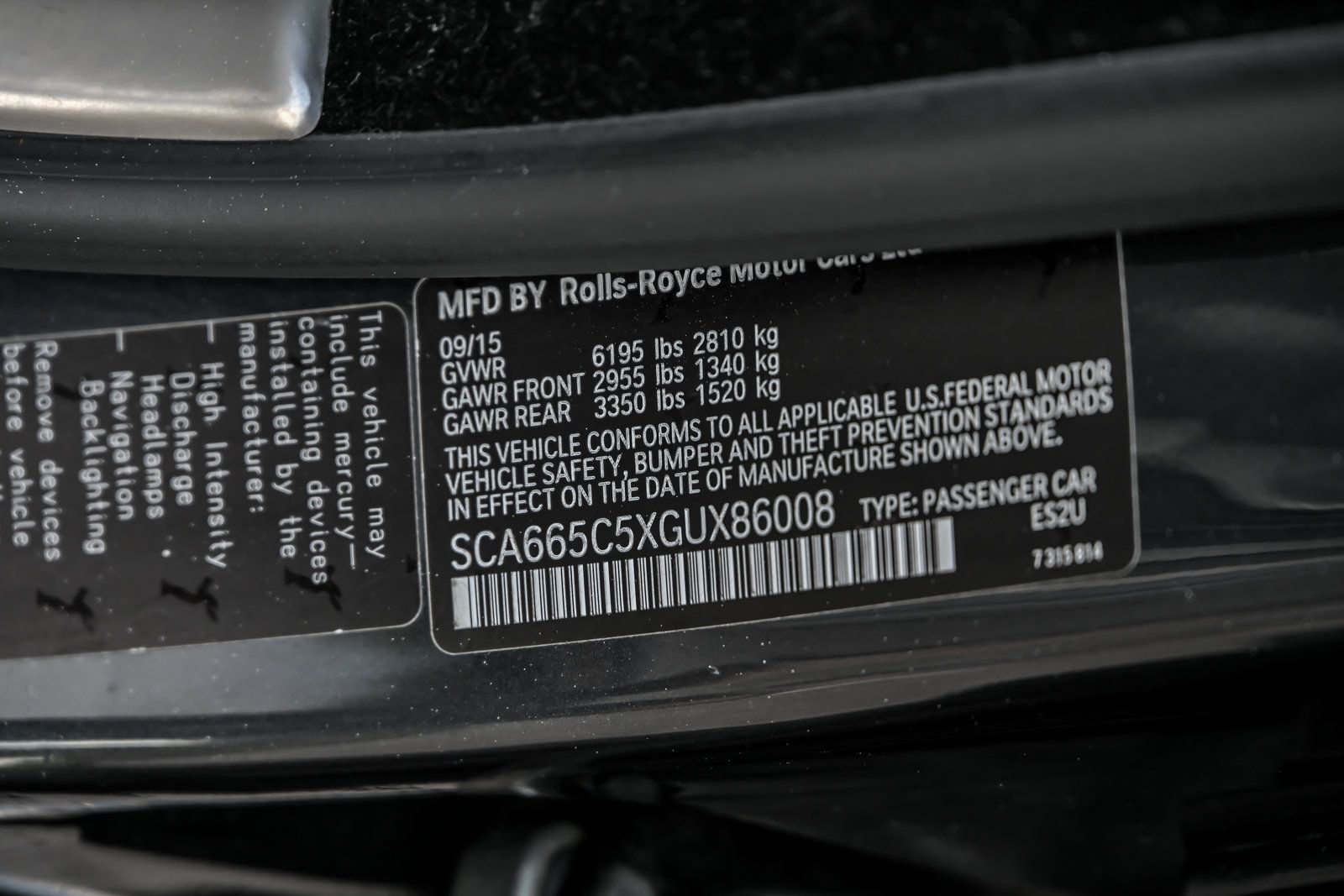 Used 2016 Rolls-Royce Wraith RWD image 41