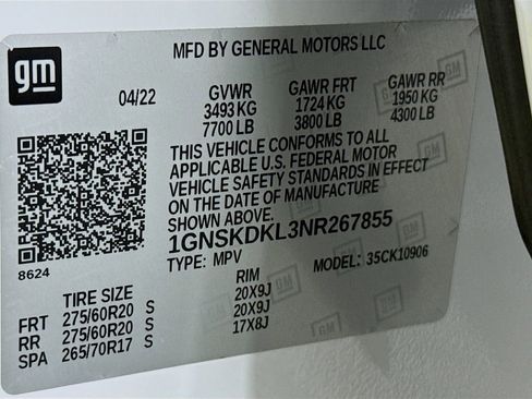 Used 2022 Chevrolet Suburban Z71 w/ Z71 Off-Road Package image 34