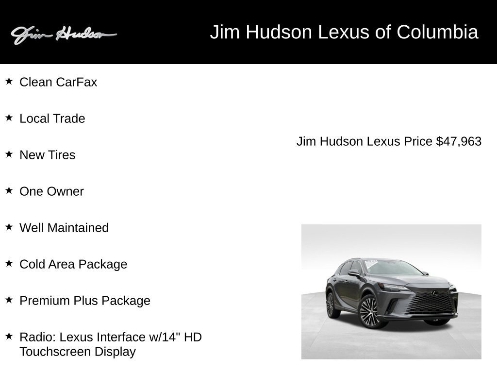 Certified 2023 Lexus RX 350 Premium Plus w/ Accessory Package (Z1) FWD image 4