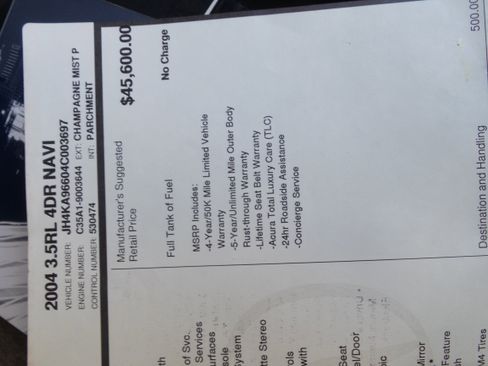 Used 2004 Acura RL image 76