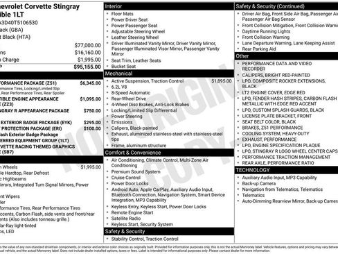 New 2026 Chevrolet Corvette Stingray Convertible w/ Z51 Performance Package image 6