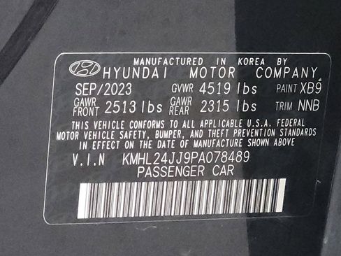 Used 2023 Hyundai Sonata Blue w/ Cargo Package FWD image 33