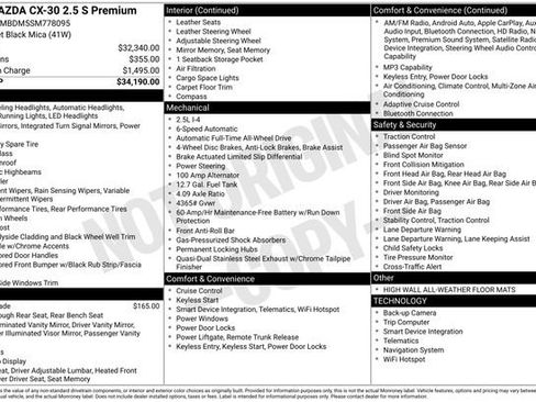 Certified 2025 MAZDA CX-30 AWD 2.5 S w/ Premium Package image 44