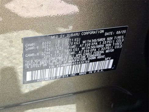 New 2025 Subaru Ascent Bronze Edition image 24