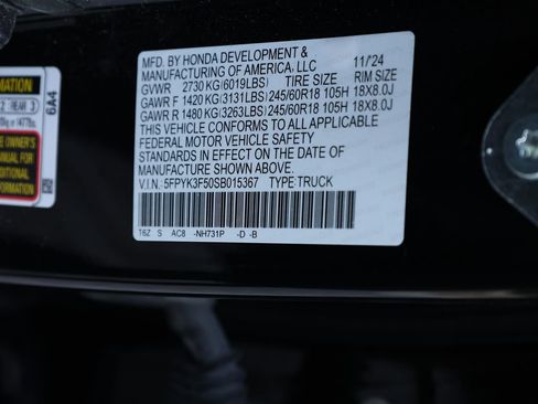 Used 2025 Honda Ridgeline RTL image 43