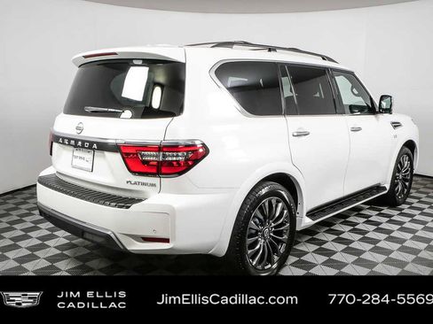 Used 2022 Nissan Armada Platinum w/ Captain's Chairs Package RWD image 3