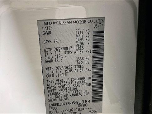 Used 2024 Nissan Frontier PRO-4X w/ Off-Road Protection Package image 32