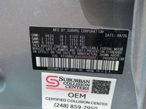 Certified 2025 Subaru Legacy Premium AWD/4WD image 33