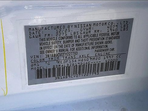 New 2026 Nissan Sentra SV w/ SV Convenience Package image 8