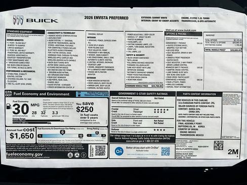 New 2026 Buick Envista Preferred w/ Convenience I Package image 21