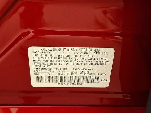 Used 2022 INFINITI Q50 Luxe w/ Cargo Package AWD/4WD image 34