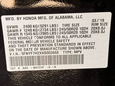 Used 2019 Honda Passport Sport image 43