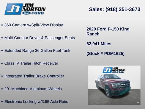 Used 2020 Ford F150 King Ranch w/ Equipment Group 601A Luxury AWD/4WD image 17
