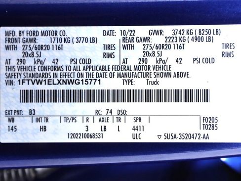 Used 2022 Ford F150 Lightning Lariat image 55