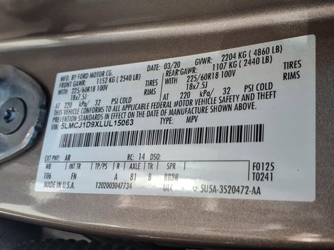 Certified 2020 Lincoln Corsair AWD w/ Equipment Group 101A image 32