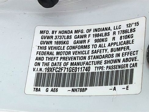 Used 2016 Honda Civic EX image 28