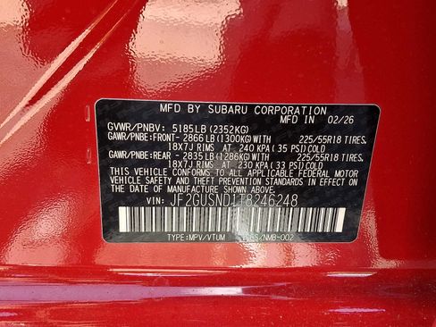 New 2026 Subaru Crosstrek 2.5i Limited AWD/4WD image 10