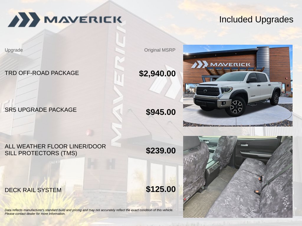 Used 2021 Toyota Tundra SR5 w/ TRD Off-Road Package AWD/4WD image 6