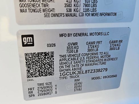 New 2026 Chevrolet Silverado 1500 High Country AWD/4WD image 24