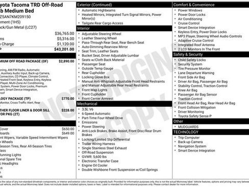 Used 2019 Toyota Tacoma TRD Off-Road image 29
