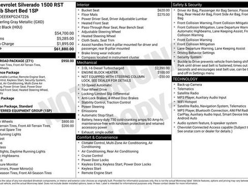 Used 2023 Chevrolet Silverado 1500 RST w/ Z71 Off-Road Package AWD/4WD image 21