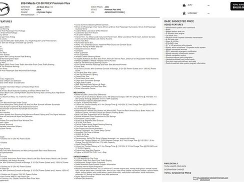 Used 2024 MAZDA CX-90 Plug-In Hybrid w/ Premium Plus image 1