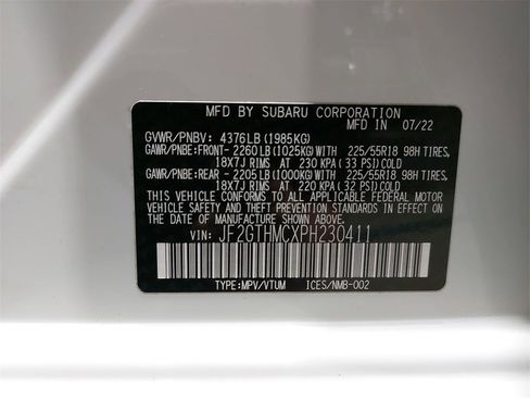 Certified 2023 Subaru Crosstrek 2.5i Limited w/ Moonroof Package image 34